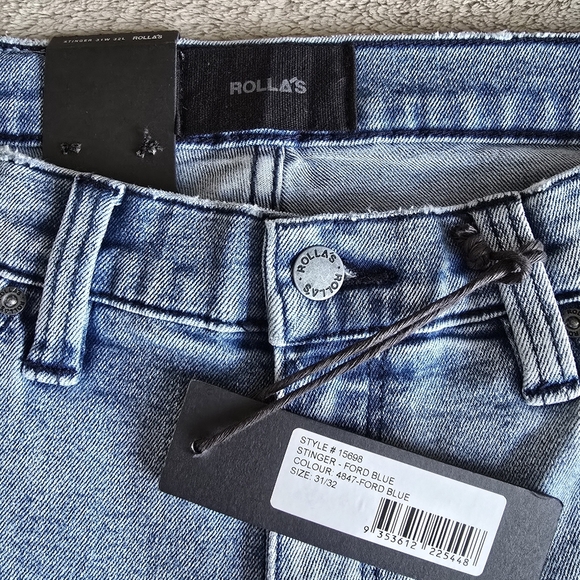 Rolla's Stinger Skinny Fit Ford Blue size 31W 32L - Picture 10 of 14